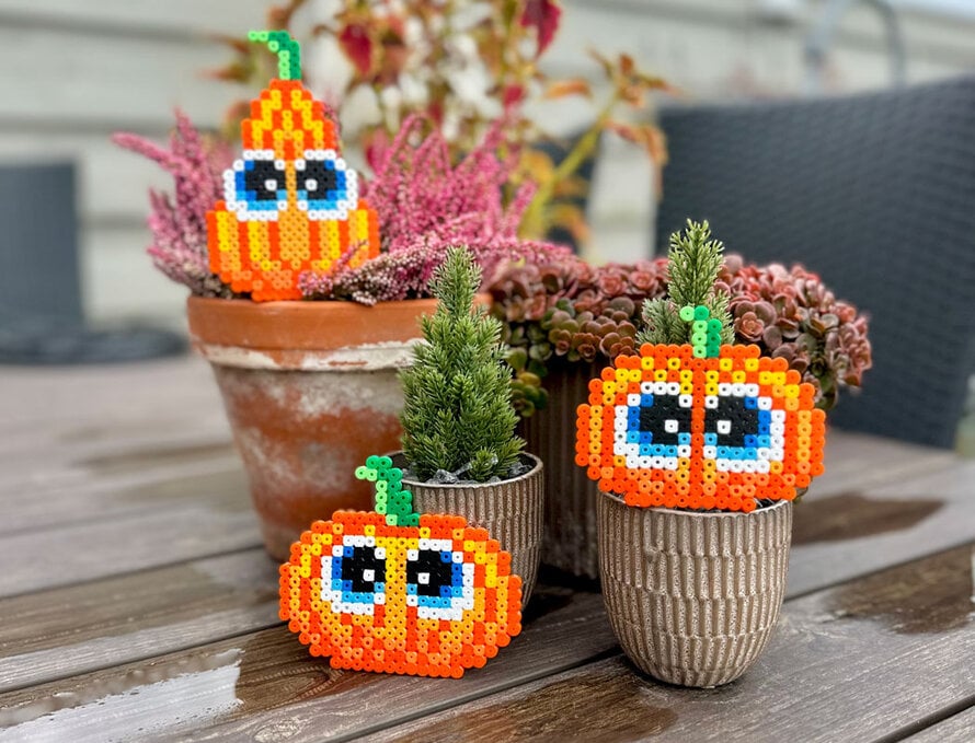 Halloween græskar - Anja Takacs perlemønstre