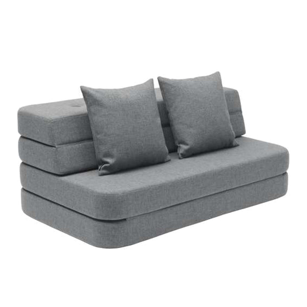 3-Fold Sofa 120 cm, blaugrau, byKlipKlap