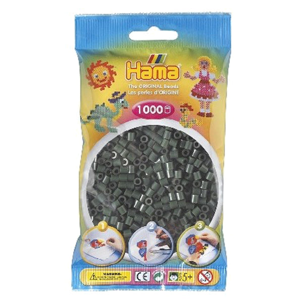 Hama Midi Bügelperlen 1000 Stück, olivgrün