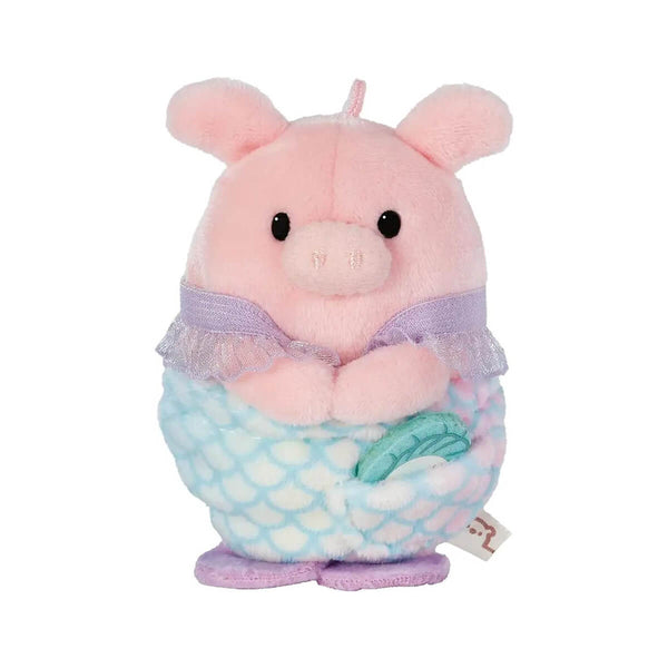 MyMochi Geschenkbox, Schweinchen mit Muschel/Meerjungfrauenkleid – 8 cm