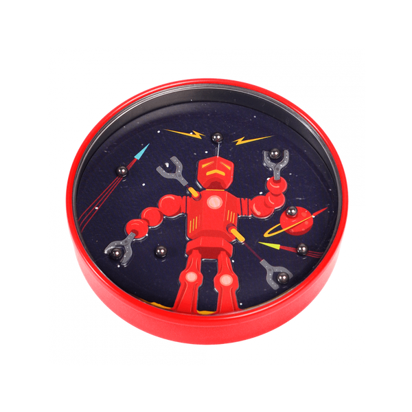 Wippe-Spiel mit Sci-Fi-Roboter