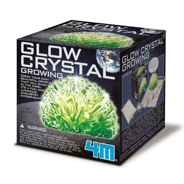 4M KidzLabs Experimentierspielzeug, Kristalle grün, klein