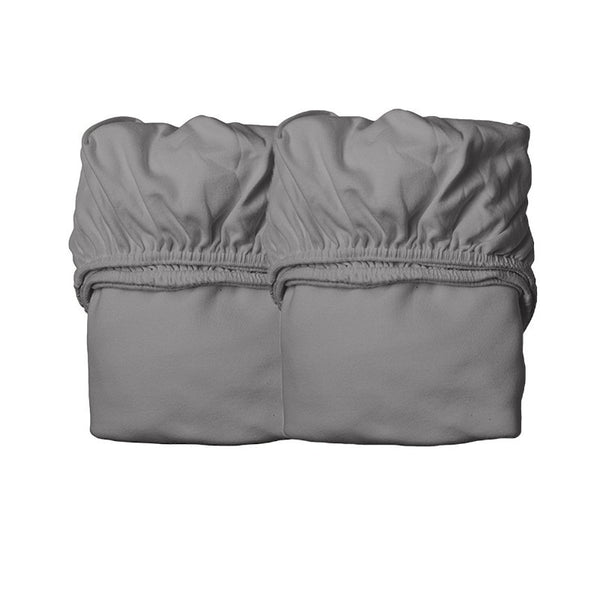 Leander Laken für Babybett Organic, 2-Pack - Cool Grey