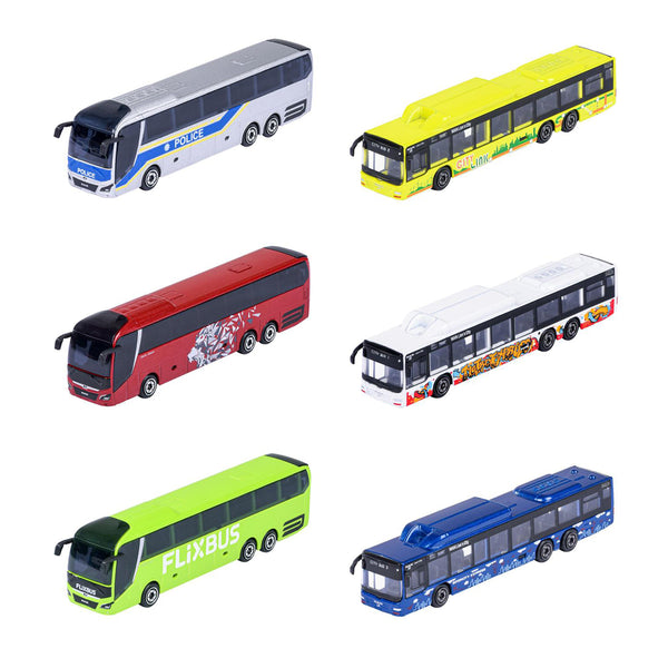 Majorette City MAN Bus, sortiert