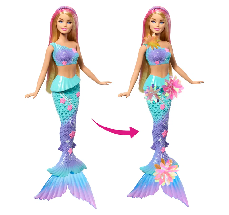 01_Barbie Blooming Magic Havfrue Dukke.png