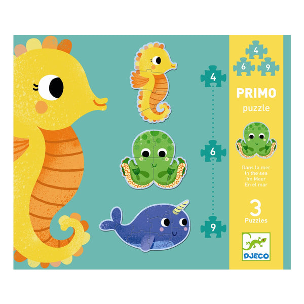 Djeco Puzzle, Tiere des Meeres