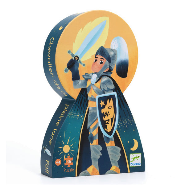 Djeco Silhouetten-Puzzle, Ritter - 36 Teile