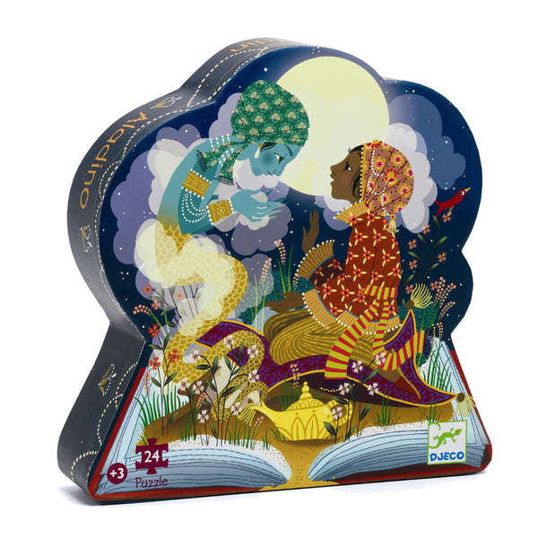 Djeco Silhouetten Puzzle, Aladin - 24 Teile