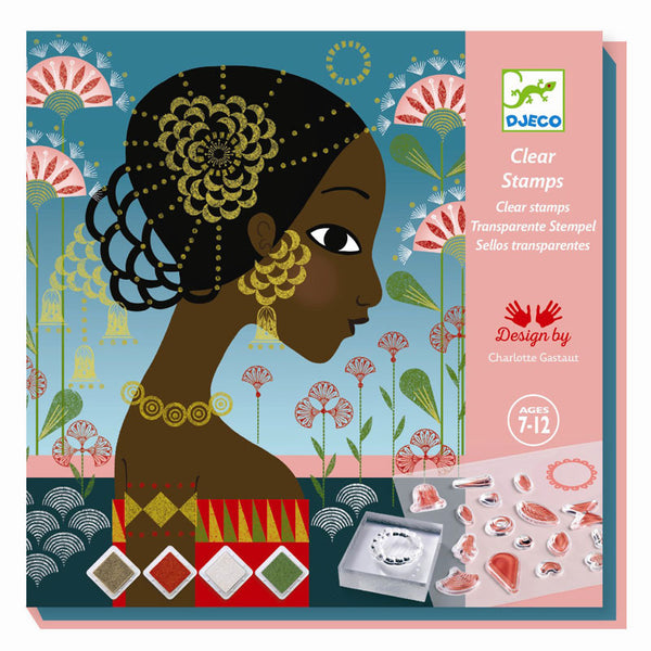 Djeco kreative Box mit Stempeln, Porträts