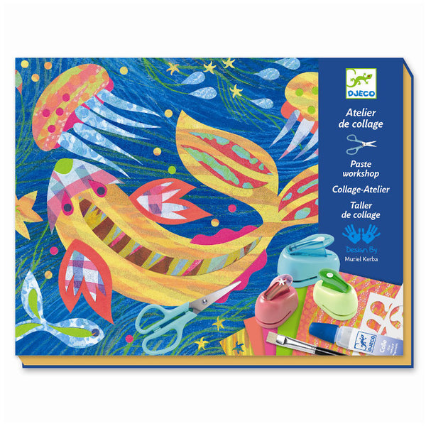 Djeco kreative Box, Kreative Collage - Design mit Papier