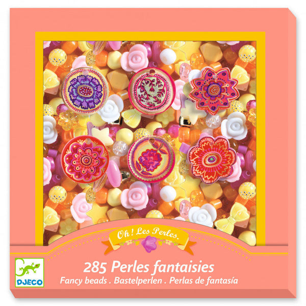 Djeco Kunststoff-Bastelperlen, Blumen