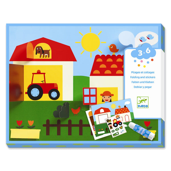 Djeco Kreativbox für die Kleinsten, Falten und Kleben