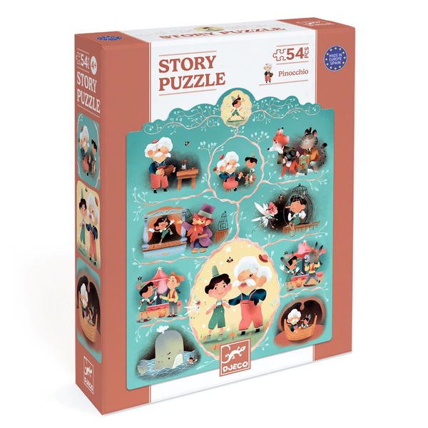Djeco Story-Puzzle, Pinocchio - 54 Teile