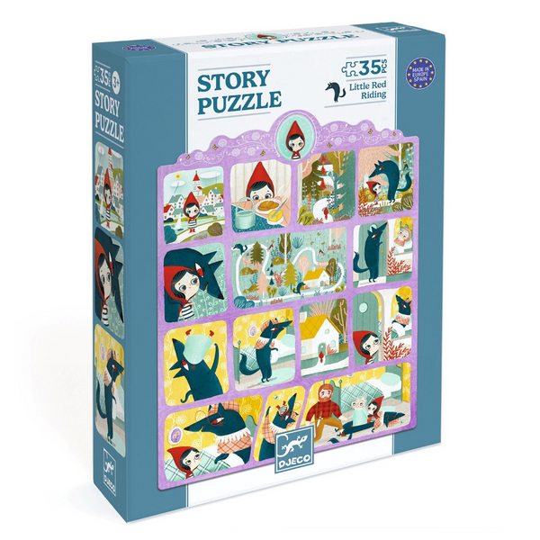 Djeco Story-Puzzle, Rotkäppchen - 35 Teile