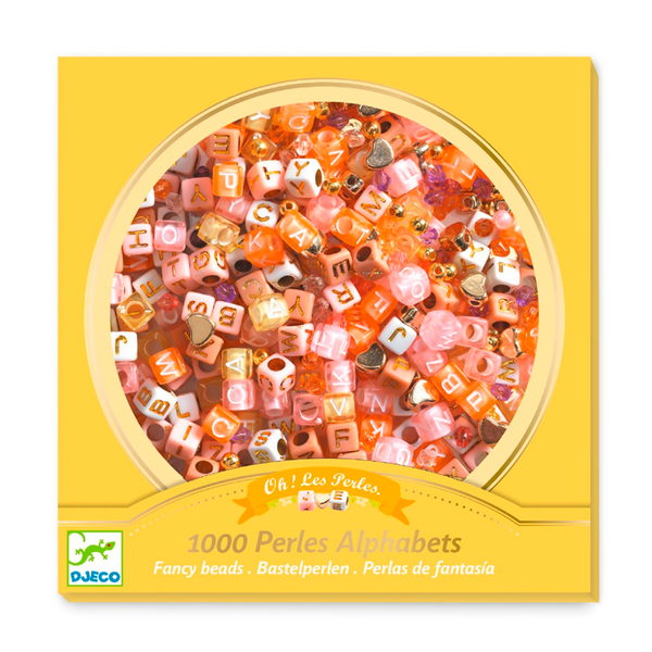 Djeco Buchstabenperlen, gold