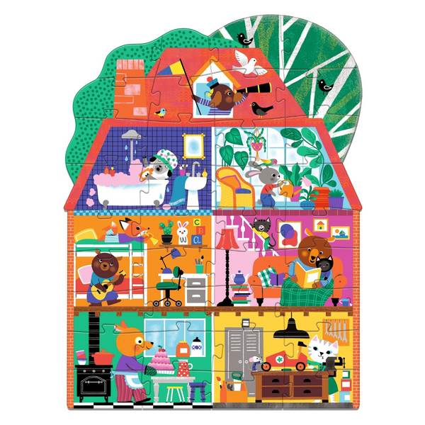 Djeco Riesiges Puzzle, das Haus