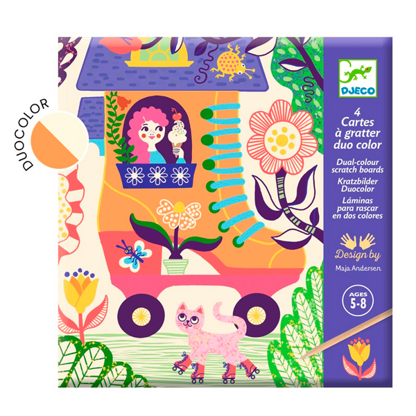 Djeco Kratzbilder, Verrückte Häuser