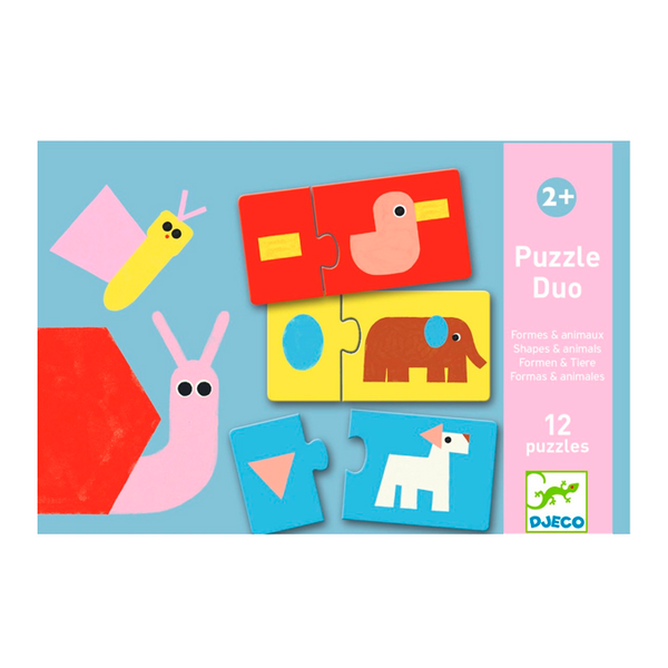 Djeco Lernspiel, Formen und Tiere