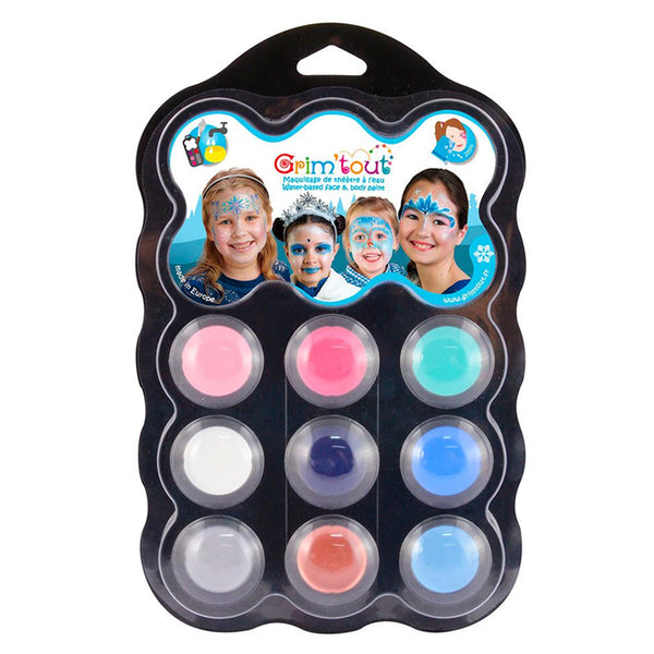 Grim Tout Palette mit Schminke, 9 Farben - snow queen
