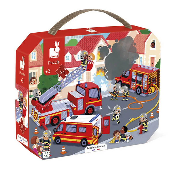 Janod Puzzle 24 Teile, Feuerwehr