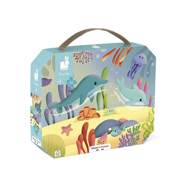 Janod Puzzlespiel Meerestiere, 36 Teile