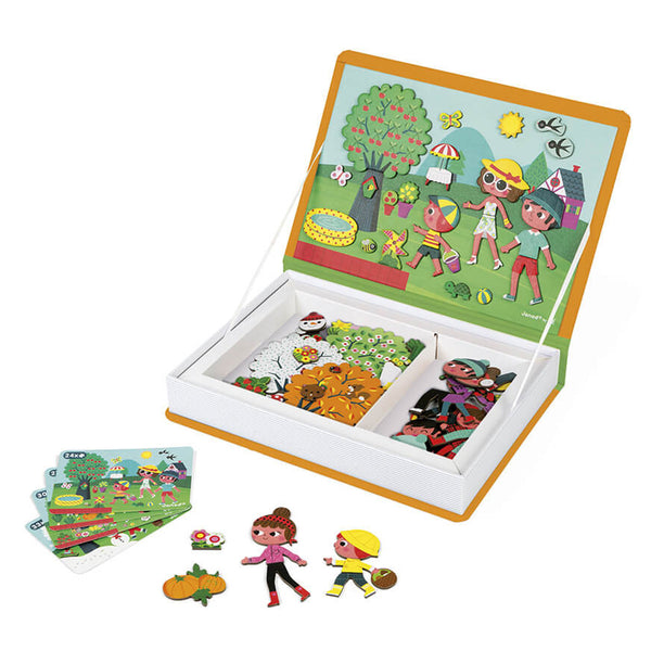 Janod Magnetbuch, die vier Jahreszeiten