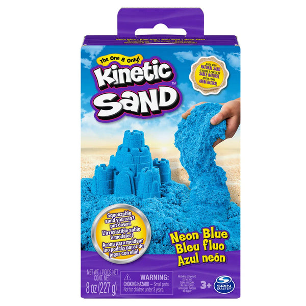 Kinetic Sand neon, blau