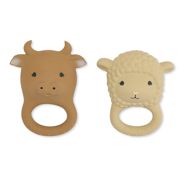 Konges Sløjd 2-er Pack Beißring, Farm