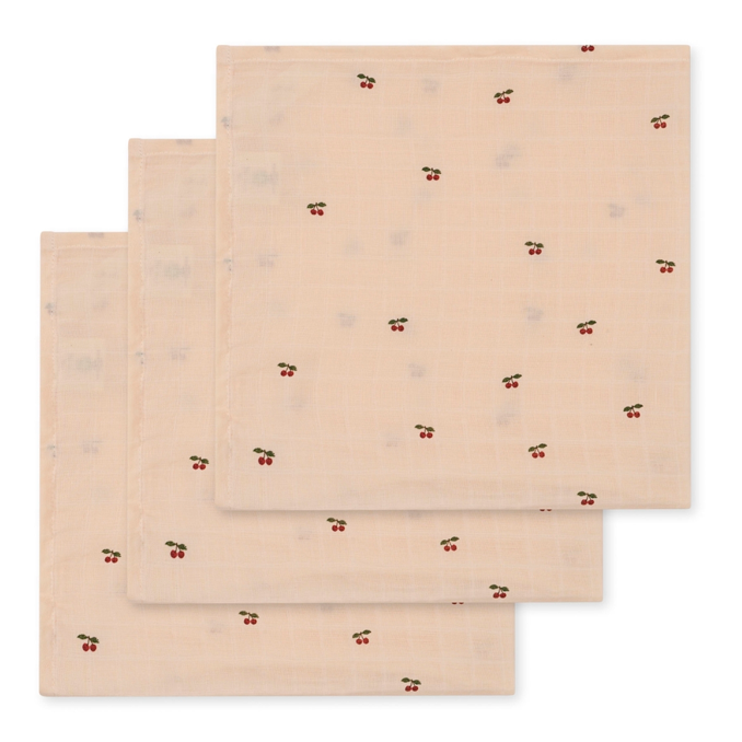 01_Konges Sløjd 3-pak stofbleer, Cherry.png