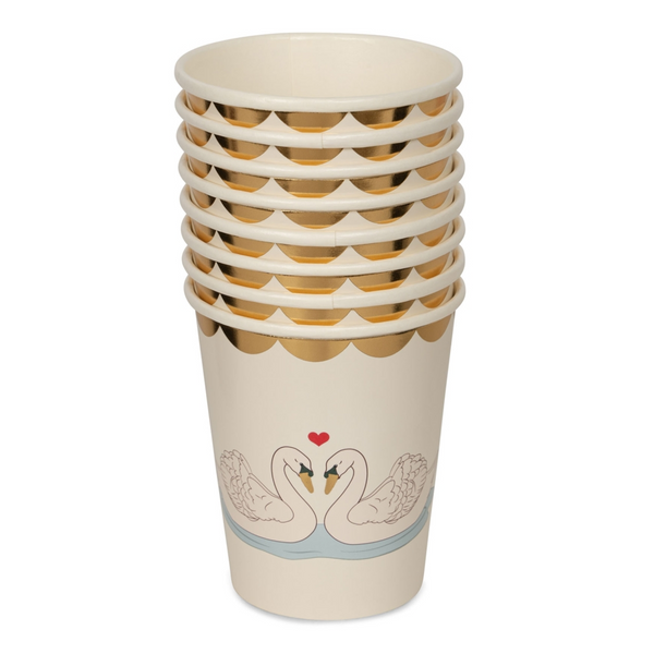 Svane Geburtstags-Pappbecher, swan, Konges Sløjd