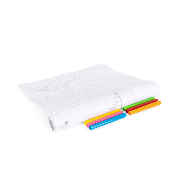 Konges Sløjd Großes Ausmalposter mit Farben, Blue Mix