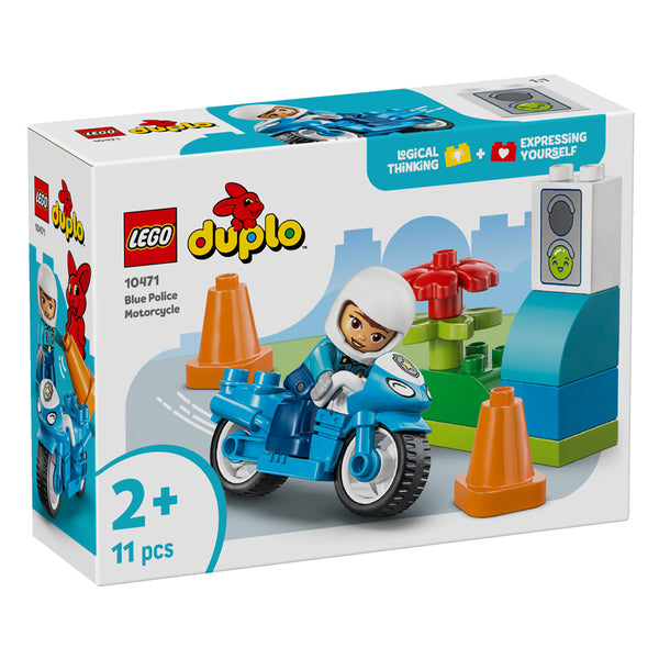 LEGO® DUPLO  Blaues Polizeimotorrad