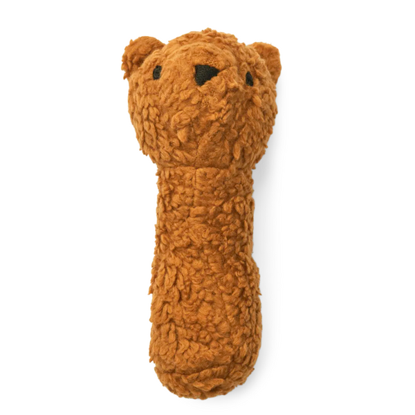 Liewood Babyrassel Bär, golden caramel