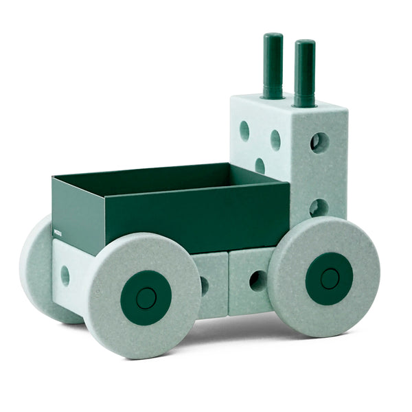 MODU 3-i-1 Lauflernwagen, 17-teilig - Ocean Mint/Forest Green