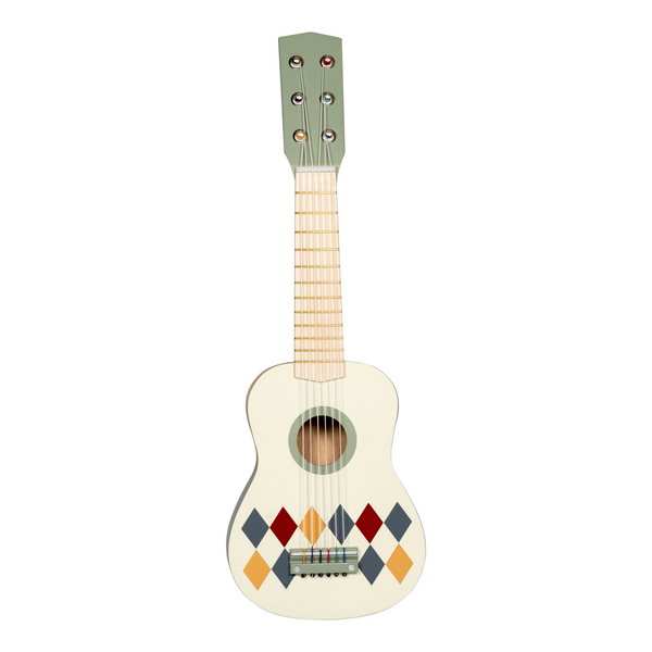 Mamamemo Gitarre mit 6 Saiten, Harlekin