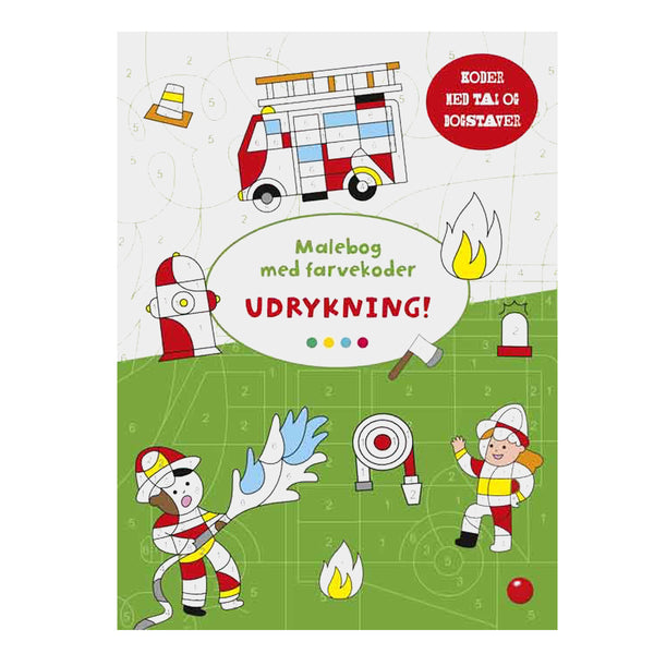 Malbuch mit Farbcodes: Einsatz!