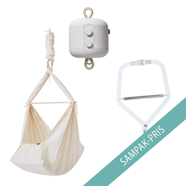 Membantu Slyngevugge Basic mit Rahmenbefestigung inkl. Motor, Nature