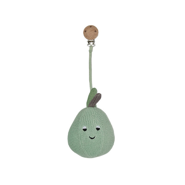 OYOY Yummy Pære Kinderwagen-Clips, blasses Mint