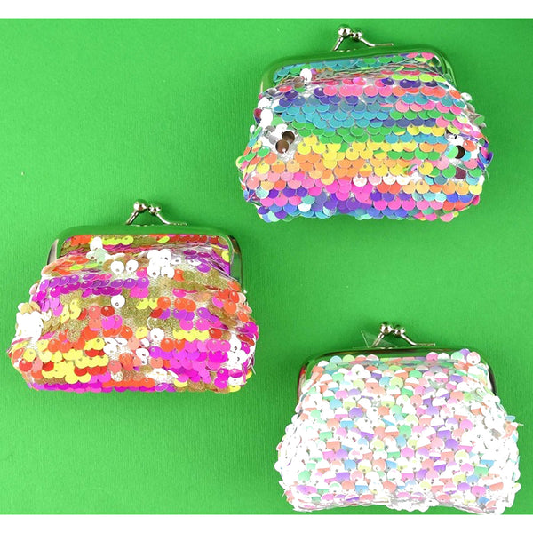 Paillettenbörse, sortiert