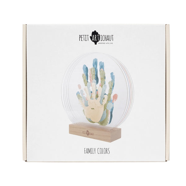 Petit Artichaut Handabdruck-Set Familienfarben