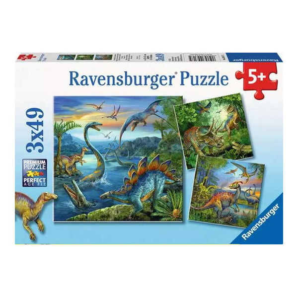 Ravensburger Puzzle, Dinosaurier 3x49 Teile