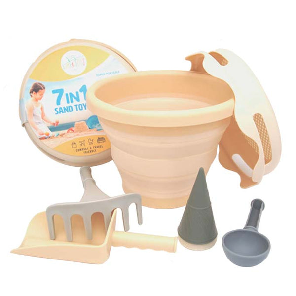 Compactoys Strandspielzeug 7-in-1 zusammenklappbar, beige