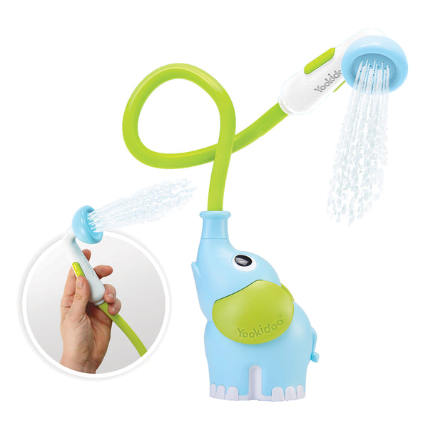 Yookidoo Bade-Spielzeug, Elephant Baby Shower - blau///YO40210