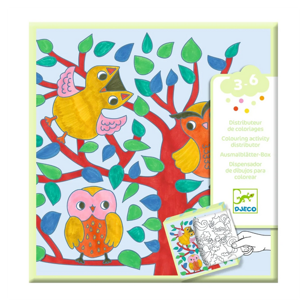 Djeco Farb- und Aktivitätsbuch, Der Wald