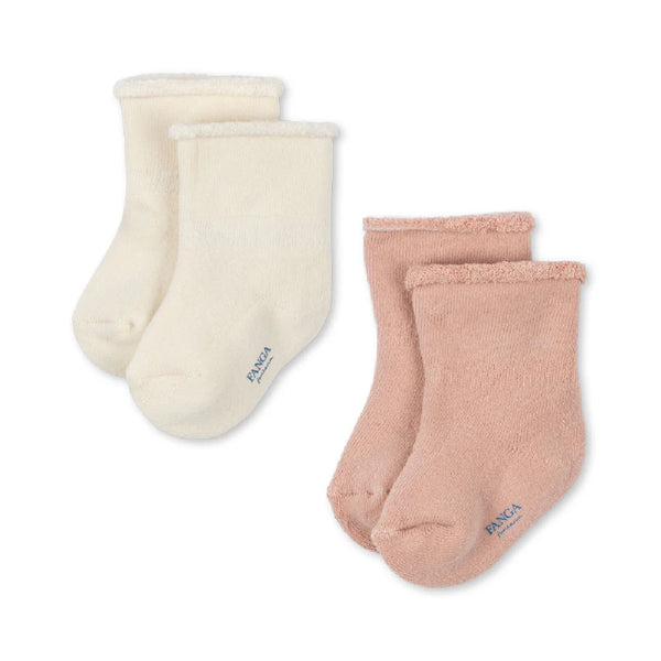 Konges Sløjd Fanga Vicino 2er-Pack Frottee-Socken, Cameo Rose