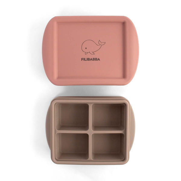 Filibabba 2-Pack Gefrierbehälter für Babynahrung - Rose Mix