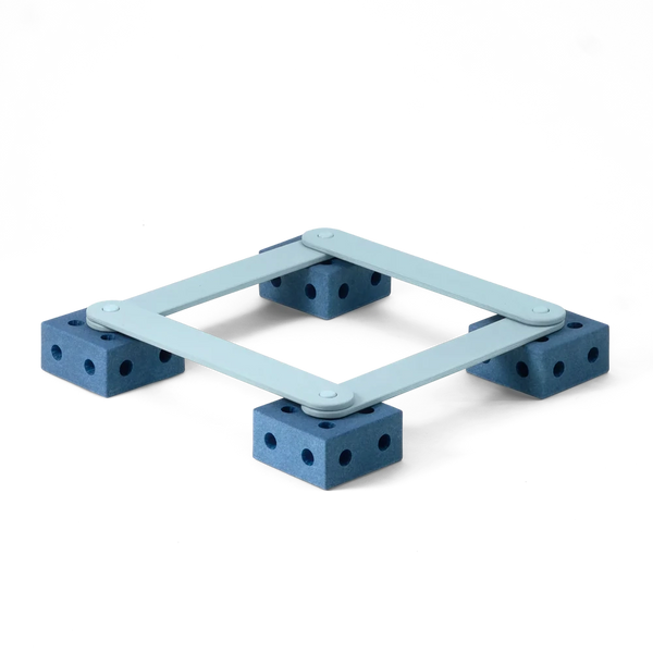 MODU Balancierbahn 17 Teile, Deep Blue/Sky Blue