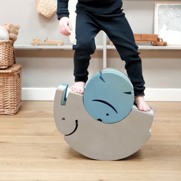 bObles M2 Fisch, Hocker/Wippe/Schaukel, green haze