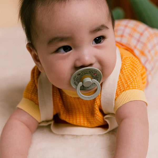 Bibs Holiday Leaf 2er-Pack Colour Schnuller Größe 1, Sage/Hunter Green