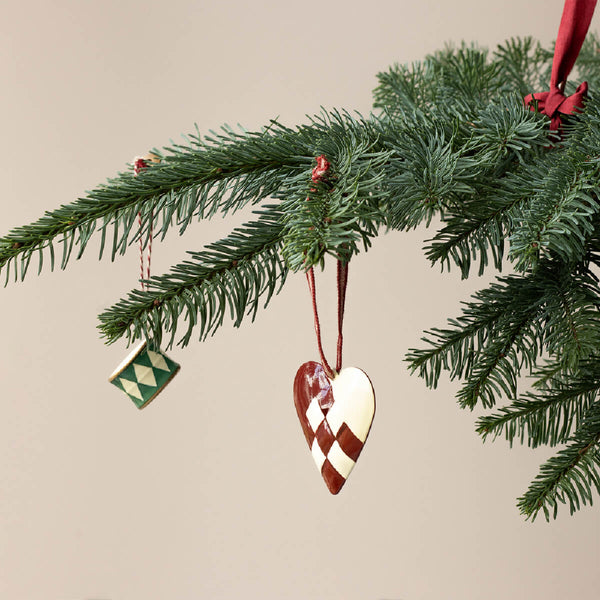 Maileg Metall Weihnachtsanhänger, großes Herz - rot